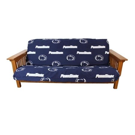 COLLEGE COVERS College Covers PSUFC Penn State Futon Cover- Full Size fits 8 and 10 inch mats PSUFC